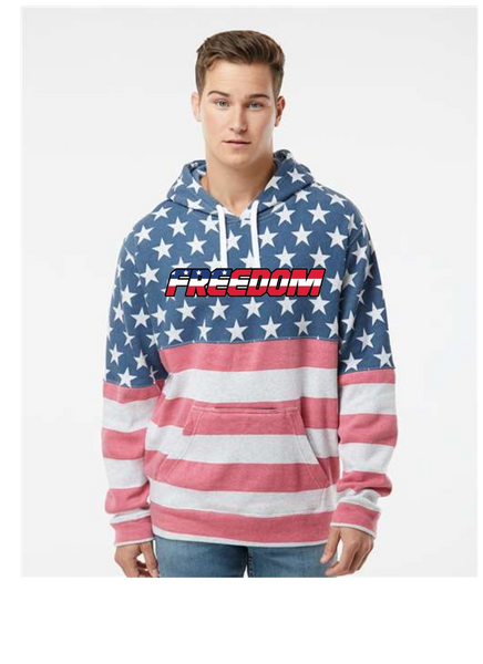 FREEDOM STARS AND STRIPES HOODIE UNISEX ADULT ONLY