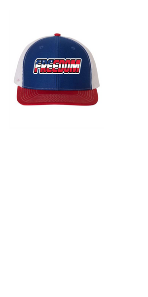 FREEDOM STARS STRIPES RICHARDSON EMBROIDERED HAT RED/ROYAL/WHITE