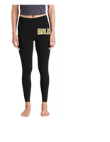 GAINESVILLE GOLD 7/8 LEGGINGS W/ CELL POCKET BLACK