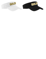 GAINESVILLE GOLD COTTON TWILL VISORS SOLID WHITE OR BLACK