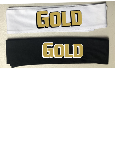 GAINESVILLE GOLD DRI FIT HEAD TIES 2 PK WHITE AND BLACK