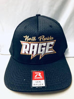 NORTH FLORIDA RAGE EMBROIDERED  MESH FITTED HAT  BLACK