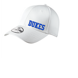 LADY DUKES MENS MESH FITTED HAT EMBROIDERED WHITE /WHITE