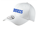 LADY DUKES MENS MESH FITTED HAT EMBROIDERED WHITE /WHITE