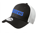 LADY DUKES MENS MESH FITTED HAT EMBROIDERED BLACK/WHITE