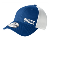 LADY DUKES MENS MESH FITTED HAT EMBROIDERED ROYAL/WHITE