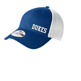 LADY DUKES MENS MESH FITTED HAT EMBROIDERED ROYAL/WHITE