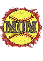 SOFTBALL MOM RED TRIM RED TRIM DRI FIT SHIRT SS