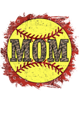 SOFTBALL MOM RED TRIM RED TRIM DRI FIT RACERBACK TANK