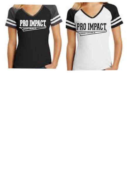 PRO IMPACT LADIES GAME DAY V-NECK TEE