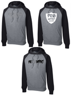 PRO IMPACT RAGLAN HOODIE BLACK/GREY