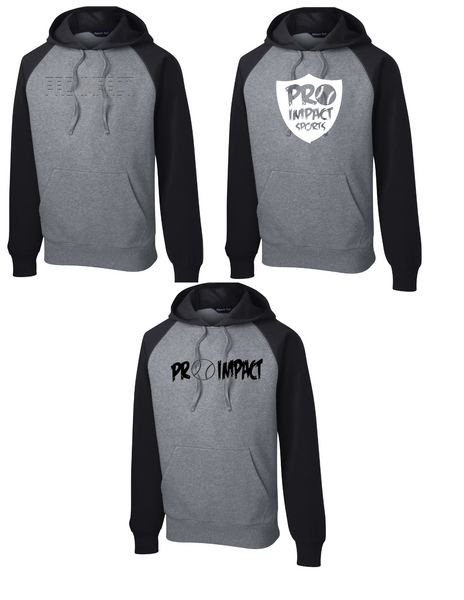 PRO IMPACT RAGLAN HOODIE BLACK/GREY