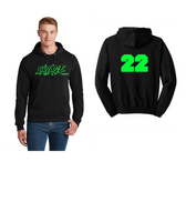 SAVAGE FASTPITCH 12U BLAckC HOODIE 2 COLOR LOGO