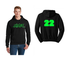 SAVAGE 12U UNISEX WHITE OR BLACK  HOODIE 2 COLOR LOGO