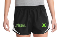 Savage 12u ladies shorts blk.wht/blk