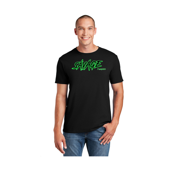 Savage 12u unisex dri fit  tee short sleeve black