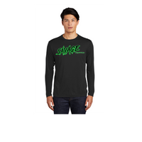 SAVAGE 12U UNISEX COTTON TEE LONG SLEEVE BLACK