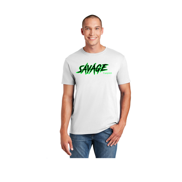 Savage 12u unisex dri fit  tee short sleeve  white