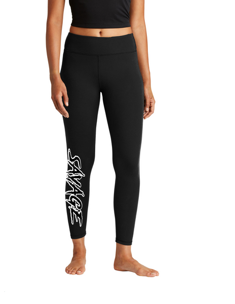 SAVAGE FASTPITCH 14U BLACK LEGGINGS WITH CELL POCKET