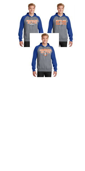 SUWANNEE RIVER ELITE RAGLAN HOODIE ROYAL. GREY ADULT