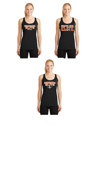 SUWANNEE RIVER ELITE BLACK RACERBAK DRI FIT TANK TOP LADIES