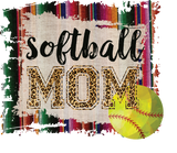 SOFTBALL LEOPARD  MOM STRIPE BOARDER SUBLIMATED SS TEE